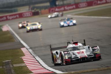 Car #7 / AUDI SPORT TEAM JOEST (DEU) / Audi R18 e-tron quattro Hybrid / Marcel Fassler (CHE) / Andre Lotterer (DEU) / Benoit Treluyer (FRA)- 6 Hours of Shanghai at Shanghai International Circuit - Shanghai - China 