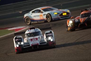 Car #8 / AUDI SPORT TEAM JOEST (DEU) / Audi R18 e-tron quattro Hybrid / Lucas Di Grassi (BRA) / Loic Duval (FRA) / Oliver Jarvis (GBR)- 6 Hours of Bahrain at Bahrain International Circuit - Sakhir - Bahrain 