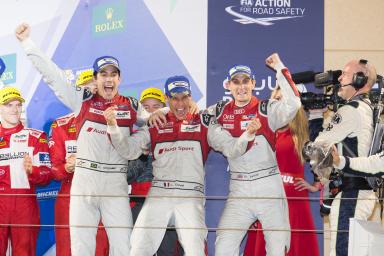 Podium at the WEC 6 Hours of Bahrain - Bahrain International Circuit - Sakhir - Bahrain 