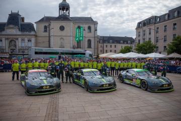 #95 ASTON MARTIN RACING / GBR / Aston Martin Vantage / Nicki Thiim (DNK) / Marco Sorensen (DNK) / Richie Stanaway (NZL) -#97 ASTON MARTIN RACING / GBR / Aston Martin Vantage / Darren Turner (GBR) / Jonathan Adam (GBR) / Daniel Serra (BRA) -#98 ASTON MARTI