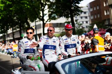 Drivers parade - #66 FORD CHIP GANASSI TEAM UK / USA / Stefan Mucke (DEU) / Olivier Pla (FRA) / Billy Johnson (USA) - 24 hours of Le Mans  - Circuit de la Sarthe - Le Mans - France -