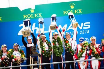 #8 TOYOTA GAZOO RACING / JPN / Toyota TS050 - Hybrid - Hybrid / Sebastien Buemi (CHE) / Fernando Alonso (ESP) / Kazuki Nakajima (JPN) - 24 hours of Le Mans  - Circuit de la Sarthe - Le Mans - France -