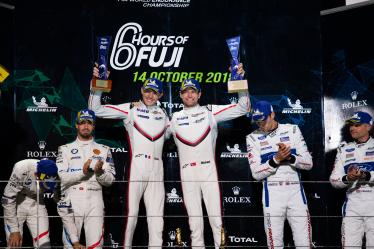 Podium - #92 PORSCHE GT TEAM / DEU / Porsche 911 RSR / Michael Christensen (DNK) / Kevin Estre (FRA) - 6 hours of Fuji - Fuji Speedway - Oyama - Japan -