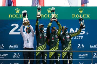 Podium - #97 ASTON MARTIN RACING / GBR / Aston Martin Vantage / Harry Tincknell (GBR) / Alex Lynn (GBR) / Maxime Martin (BEL) - 24h of Le Mans - Circuit de la Sarthe - Le Mans - France -