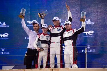 Podium -#31 / TEAM WRT / Oreca 07 - Gibson - Robin Frijns (NLD) / Ferdinand Habsburg-Lothringen (AUT) / Charles Milesi (FRA) - Bapco 6 hours of Bahrain - Bahrain International Circuit - Manama - Bahrain -