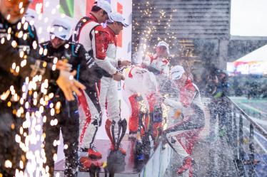 Podium - #83 AF CORSE  / ITA / Oreca 07 - Gibson / Francois Perrodo (FRA) / Nicklas Nielsen (DNK) / Alessio Rovera (ITA) - TotalEnergies 6h of Spa Francorchamps - Circuit de Spa Francorchamps - Spa Francorchamps - Belgium -