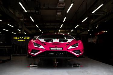 Iron Dames, Lamborghini Huracan GT3 Evo2 #85, setup  during the Prologue of the 2024 FIA World Endurance Championship, from February 24 to 26, 2024 on the Losail International Circuit in Lusail, Qatar - Photo Marius Hecker / DPPI
