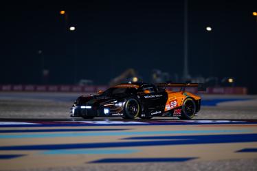 59 SAUCY Gr?goire (swi), COTTINGHAM James (gbr), COSTA Nicolas (bra), United Autosports, McLaren 720S GT3 Evo #59, action during the Prologue of the 2024 FIA World Endurance Championship, from February 24 to 26, 2024 on the Losail International Circuit in Lusail, Qatar - Photo Marius Hecker / DPPI