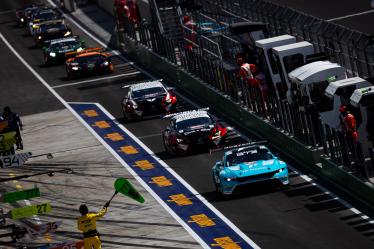 77 BARKER Ben (gbr), HARDWICK Ryan (usa), ROBICHON Zacharie (can), Proton Competition, Ford Mustang GT3 #77, LM GT3, action during the Qatar Airways Qatar 1812 KM, 1st round of the 2024 FIA World Endurance Championship, from February 29 to March 02, 2024 on the Losail International Circuit in Lusail, Qatar - Photo Javier Jimenez / DPPI