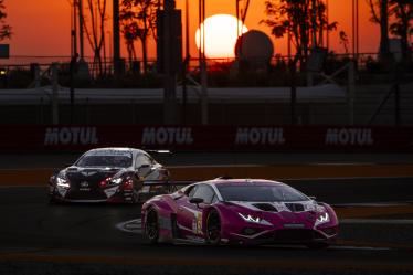 85 BOVY Sarah (bel), PIN Doriane (fra), GATTING Michelle (dnk), Iron Dames, Lamborghini Huracan GT3 Evo2 #85, LM GT3, action during the Qatar Airways Qatar 1812 KM, 1st round of the 2024 FIA World Endurance Championship, from February 29 to March 02, 2024 on the Losail International Circuit in Lusail, Qatar - Photo Julien Delfosse / DPPI