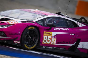 85 BOVY Sarah (bel), PIN Doriane (fra), GATTING Michelle (dnk), Iron Dames, Lamborghini Huracan GT3 Evo2 #85, LM GT3, action during the Qatar Airways Qatar 1812 KM, 1st round of the 2024 FIA World Endurance Championship, from February 29 to March 02, 2024 on the Losail International Circuit in Lusail, Qatar - Photo Julien Delfosse / DPPI