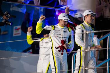 92 MALYKHIN Aliaksandr (kna), STURM Joel (ger), BACHLER Klaus (aut), Manthey Purerxcing, podium during the Qatar Airways Qatar 1812 KM, 1st round of the 2024 FIA World Endurance Championship, from February 29 to March 02, 2024 on the Losail International Circuit in Lusail, Qatar - Photo Marius Hecker / DPPI