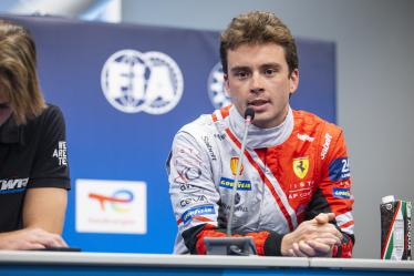 CASTELLACCI Francesco (ita), Vista AF Corse, Ferrari 296 GT3, portrait at the press conference during the 2024 6 Hours of Imola, 2nd round of the 2024 FIA World Endurance Championship, from April 18 to 21, 2024 on the Autodromo Internazionale Enzo e Dino Ferrari in Imola - Photo Julien Delfosse / DPPI