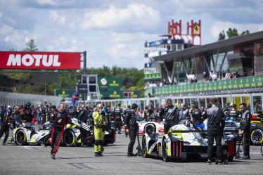 93 JENSEN Mikkel (dnk), MULLER Nico (swi), VERGNE Jean-Eric (fra), Peugeot TotalEnergies, Peugeot 9x8 #93, Hypercar, action on the grid during the 2024 6 Hours of Imola, 2nd round of the 2024 FIA World Endurance Championship, from April 18 to 21, 2024 on the Autodromo Internazionale Enzo e Dino Ferrari in Imola - Photo Julien Delfosse / DPPI