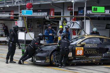 88 OLSEN Dennis (dnk), O. PEDERSEN Mikkel (dnk), RODA Giorgio (ita), Proton Competition, Ford Mustang GT3 #88, LM GT3, action broken floor during the 2024 6 Hours of Imola, 2nd round of the 2024 FIA World Endurance Championship, from April 18 to 21, 2024 on the Autodromo Internazionale Enzo e Dino Ferrari in Imola - Photo Julien Delfosse / DPPI