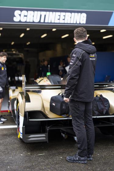12 STEVENS Will (gbr), ILOTT Callum (gbr), Hertz Team Jota, Porsche 963 #12, Hypercar at scrutineering during the 2024 TotalEnergies 6 Hours of Spa-Francorchamps, 3rd round of the 2024 FIA World Endurance Championship, from May 8 to 11, 2024 on the Circuit de Spa-Francorchamps in Stavelot, Belgium - Photo Julien Delfosse / DPPI