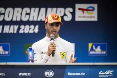 FUOCO Antonio (ita), Ferrari AF Corse, Ferrari 499P, portrait, post qualifying press conference during the 2024 TotalEnergies 6 Hours of Spa-Francorchamps, 3rd round of the 2024 FIA World Endurance Championship, from May 8 to 11, 2024 on the Circuit de Spa-Francorchamps in Stavelot, Belgium - Photo Julien Delfosse / DPPI