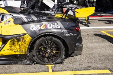 82 JUNCADELLA Daniel (spa), BAUD SÃ©bastien (fra), KOIZUMI Hiroshi (jpn), TF Sport, Corvette Z06 GT3.R #82, LM GT3, puncture during the 2024 TotalEnergies 6 Hours of Spa-Francorchamps, 3rd round of the 2024 FIA World Endurance Championship, from May 8 to 11, 2024 on the Circuit de Spa-Francorchamps in Stavelot, Belgium - Photo Julien Delfosse / DPPI