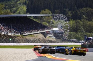 Start of the race, 55 HERIAU FranÃ§ois (fra), MANN Simon (usa), ROVERA Alessio (ita), Vista AF Corse, Ferrari 296 GT3 #55, LM GT3, action during the 2024 TotalEnergies 6 Hours of Spa-Francorchamps, 3rd round of the 2024 FIA World Endurance Championship, from May 8 to 11, 2024 on the Circuit de Spa-Francorchamps in Stavelot, Belgium - Photo Julien Delfosse / DPPI