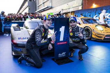 12 STEVENS Will (gbr), ILOTT Callum (gbr), Hertz Team Jota, Porsche 963 #12, Hypercar, celebrating their win during the 2024 TotalEnergies 6 Hours of Spa-Francorchamps, 3rd round of the 2024 FIA World Endurance Championship, from May 8 to 11, 2024 on the Circuit de Spa-Francorchamps in Stavelot, Belgium - Photo Julien Delfosse / DPPI