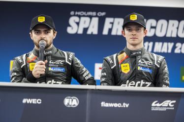 12 STEVENS Will (gbr), ILOTT Callum (gbr), Hertz Team Jota, Porsche 963 #12, Hypercar, portrait, press conference during the 2024 TotalEnergies 6 Hours of Spa-Francorchamps, 3rd round of the 2024 FIA World Endurance Championship, from May 8 to 11, 2024 on the Circuit de Spa-Francorchamps in Stavelot, Belgium - Photo Julien Delfosse / DPPI