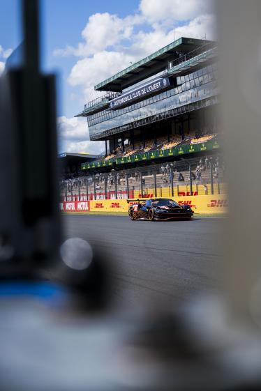 86 WAINWRIGHT Michael (gbr), SERRA Daniel (bra), PERA Riccardo (ita), GR Racing, Ferrari 296 LMGT3 #86, LM GT3, action during the Free Practice 1 - Test Day of the 2024 24 Hours of Le Mans, 4th round of the 2024 FIA World Endurance Championship, on the Circuit des 24 Heures du Mans, on June 9, 2024 in Le Mans, France - Photo Charly Lopez / DPPI