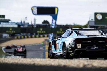 77 BARKER Ben (gbr), HARDWICK Ryan (usa), ROBICHON Zacharie (can), Proton Competition, Ford Mustang GT3 #77, LM GT3, FIA WEC, action during the Free Practice 2 - Test Day of the 2024 24 Hours of Le Mans, 4th round of the 2024 FIA World Endurance Championship, on the Circuit des 24 Heures du Mans, on June 9, 2024 in Le Mans, France - Photo Charly Lopez / DPPI