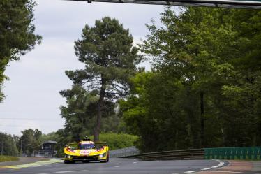 83 KUBICA Robert (pol), SHWARTZMAN Robert (isr), YE Yifei (chn), AF Corse, Ferrari 499P #83, Hypercar, FIA WEC, action during the Free Practice 1 of the 2024 24 Hours of Le Mans, 4th round of the 2024 FIA World Endurance Championship, on the Circuit des 24 Heures du Mans, on June 12, 2024 in Le Mans, France - Photo Julien Delfosse / DPPI