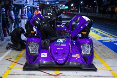 14 HYETT PJ (usa), DELETRAZ Louis (swi), QUINN Alex (gbr), AO by TF, Oreca 07 - Gibson #14, LMP2 PRO/AM, pit stop during the Free Practice 2 of the 2024 24 Hours of Le Mans, 4th round of the 2024 FIA World Endurance Championship, on the Circuit des 24 Heures du Mans, on June 12, 2024 in Le Mans, France - Photo Julien Delfosse / DPPI