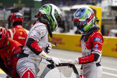 MANN Simon (usa), Vista AF Corse, Ferrari 296 GT3 #55, LM GT3, FIA WEC, ROVERA Alessio (ita), Vista AF Corse, Ferrari 296 GT3 #55, LM GT3, FIA WEC, portrait during the Free Practice 3 of the 2024 24 Hours of Le Mans, 4th round of the 2024 FIA World Endurance Championship, on the Circuit des 24 Heures du Mans, on June 13, 2024 in Le Mans, France - Photo Julien Delfosse / DPPI