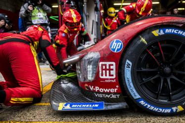 51 PIER GUIDI Alessandro (ita), CALADO James (gbr), GIOVINAZZI Antonio (ita), Ferrari AF Corse, Ferrari 499P #51, Hypercar, FIA WEC, action during the 2024 24 Hours of Le Mans, 4th round of the 2024 FIA World Endurance Championship, on the Circuit des 24 Heures du Mans, from June 15 to 16, 2024 in Le Mans, France - Photo Charly Lopez / DPPI