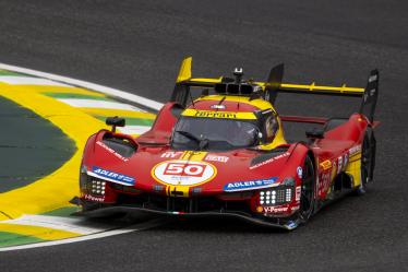 50 FUOCO Antonio (ita), MOLINA Miguel (spa), NIELSEN Nicklas (dnk), Ferrari AF Corse, Ferrari 499P #50, Hypercar, action during the 2024 Rolex 6 Hours of Sao Paulo, 5th round of the 2024 FIA World Endurance Championship, from July 12 to 14, 2024 on the Autódromo José Carlos Pace in Interlagos, Brazil - Photo Julien Delfosse / DPPI