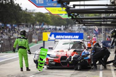 31 FARFUS Augusto (bra), GELAEL Sean (ind), LEUNG Darren (gbr), Team WRT, BMW M4 GT3 #31, LM GT3, pit stop during the 2024 Rolex 6 Hours of Sao Paulo, 5th round of the 2024 FIA World Endurance Championship, from July 12 to 14, 2024 on the Autódromo José Carlos Pace in Interlagos, Brazil - Photo Julien Delfosse / DPPI