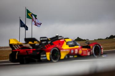 51 PIER GUIDI Alessandro (ita), CALADO James (gbr), GIOVINAZZI Antonio (ita), Ferrari AF Corse, Ferrari 499P #51, Hypercar, action during the 2024 Rolex 6 Hours of Sao Paulo, 5th round of the 2024 FIA World Endurance Championship, from July 12 to 14, 2024 on the Autódromo José Carlos Pace in Interlagos, Brazil - Photo Javier Jimenez / DPPI