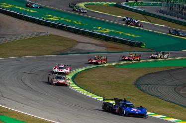 12 STEVENS Will (gbr), NATO Norman (fra), ILOTT Callum (gbr), Hertz Team Jota, Porsche 963 #12, Hypercar, action during the 2024 Rolex 6 Hours of Sao Paulo, 5th round of the 2024 FIA World Endurance Championship, from July 12 to 14, 2024 on the Autódromo José Carlos Pace in Interlagos, Brazil - Photo Javier Jimenez / DPPI