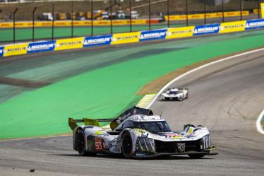 93 JENSEN Mikkel (dnk), MULLER Nico (swi), VERGNE Jean-Eric (fra), Peugeot TotalEnergies, Peugeot 9x8 #93, Hypercar, action during the 2024 Rolex 6 Hours of Sao Paulo, 5th round of the 2024 FIA World Endurance Championship, from July 12 to 14, 2024 on the Autódromo José Carlos Pace in Interlagos, Brazil - Photo Julien Delfosse / DPPI