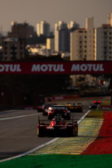 50 FUOCO Antonio (ita), MOLINA Miguel (spa), NIELSEN Nicklas (dnk), Ferrari AF Corse, Ferrari 499P #50, Hypercar, action during the 2024 Rolex 6 Hours of Sao Paulo, 5th round of the 2024 FIA World Endurance Championship, from July 12 to 14, 2024 on the Autódromo José Carlos Pace in Interlagos, Brazil - Photo Javier Jimenez / DPPI