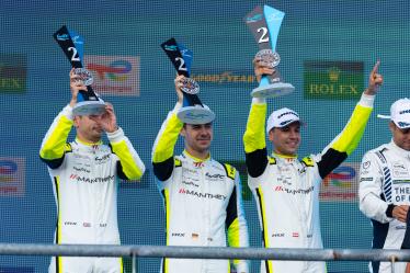 92 MALYKHIN Aliaksandr (kna), STURM Joel (ger), BACHLER Klaus (aut), Manthey Purerxcing, Porsche 911 GT3 R #92, LM GT3, podium during the 2024 Lone Star Star Le Mans, 6th round of the 2024 FIA World Endurance Championship, from August 30 to September 1, 2024 on the Circuit of the Americas in Austin, Texas, United States of America - Photo Javier Jimenez / DPPI