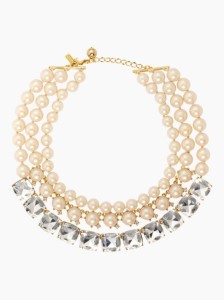 Kate Spade Shaken and Stirred Triple Strand Necklace