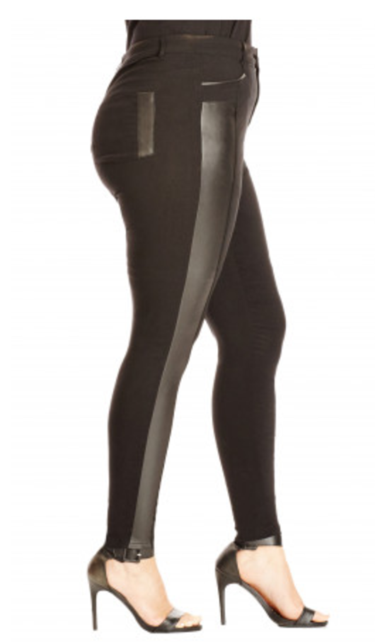 Plus Size Pleather Leggings