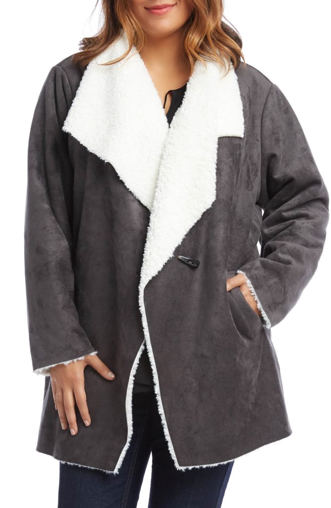 Karen Kane Sherpa Coat