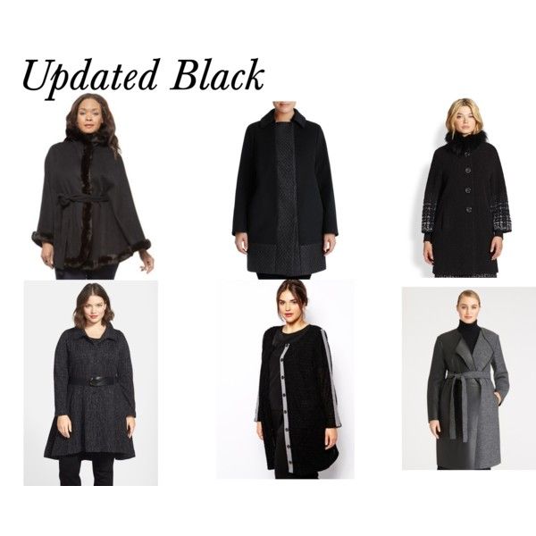 Plus Size Outerwear - Black Coats