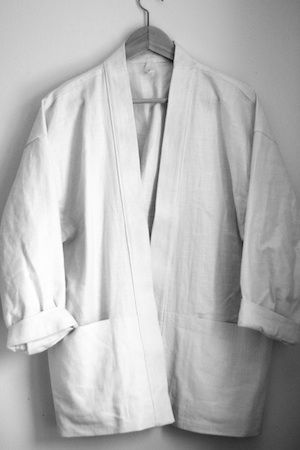 Linen Happi jacket in Cream Happi Jacket