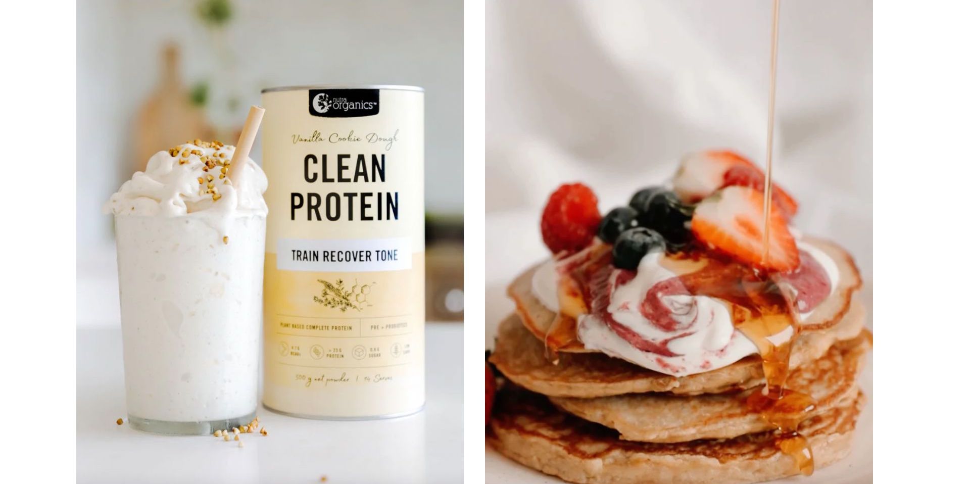 Clean Protein powder & protein powder recipes - pancakes