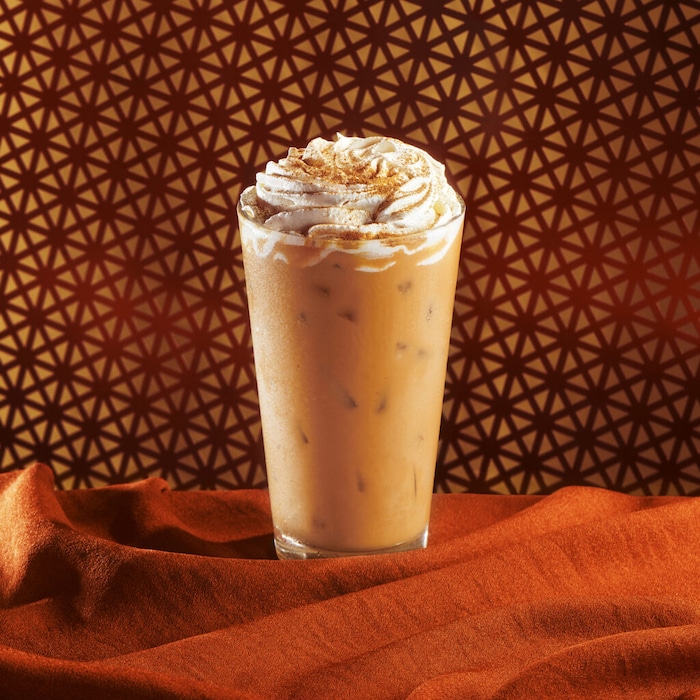 Pumpkin Spice Whiskey Barrel-Aged Iced Latte