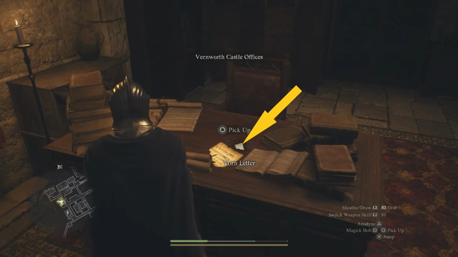 A carta rasgada na missão Disa's Plot em Dragon's Dogma 2