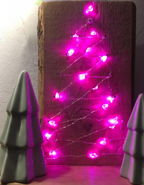 DIY, kleiner Tannenbaum, easy peasy, schnell gemacht, umweltfreundlich, beleuchtet