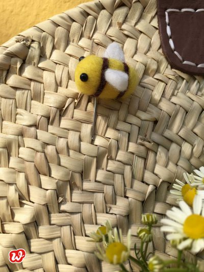 DIY, Filzbienennadel, Save the bees, Bienenrettung, Wunderle, Geschenkideen, gefertigt in Werkstätten für behinderte Menschen