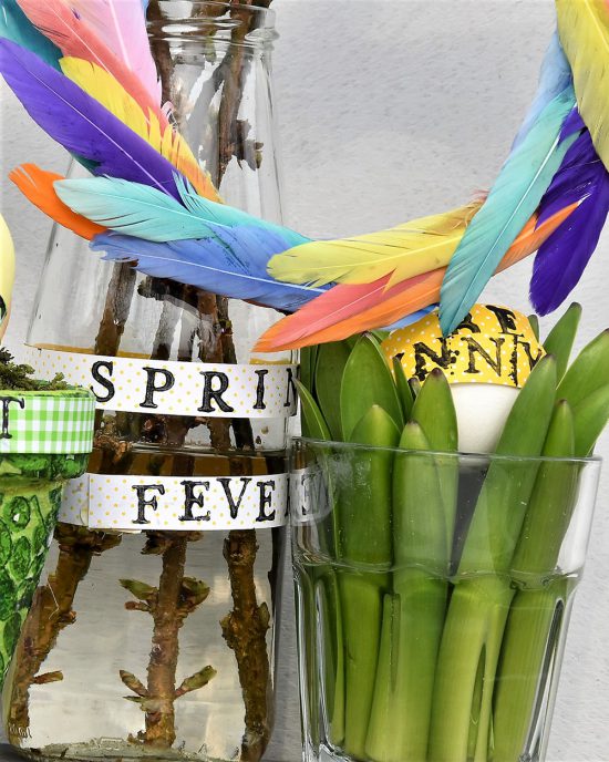 DIY, Spring Fever, schnell gemacht, Ostern, Frühling, Federkranz, Feierlaune