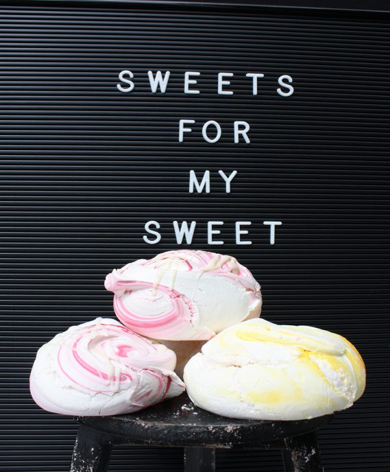 Letterboard Sweets for my Sweet mit Meringues